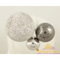 Серебряное кольцо три шара 391109с Gold & Silver, Украина